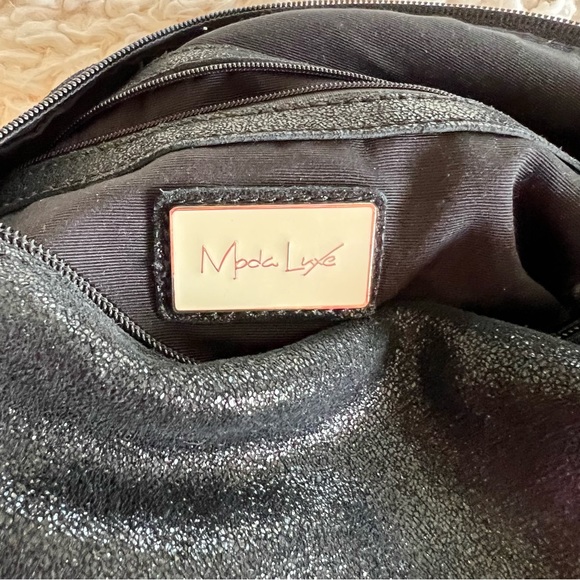 Anthropologie Moda Luxe black leather bag - Picture 7 of 9